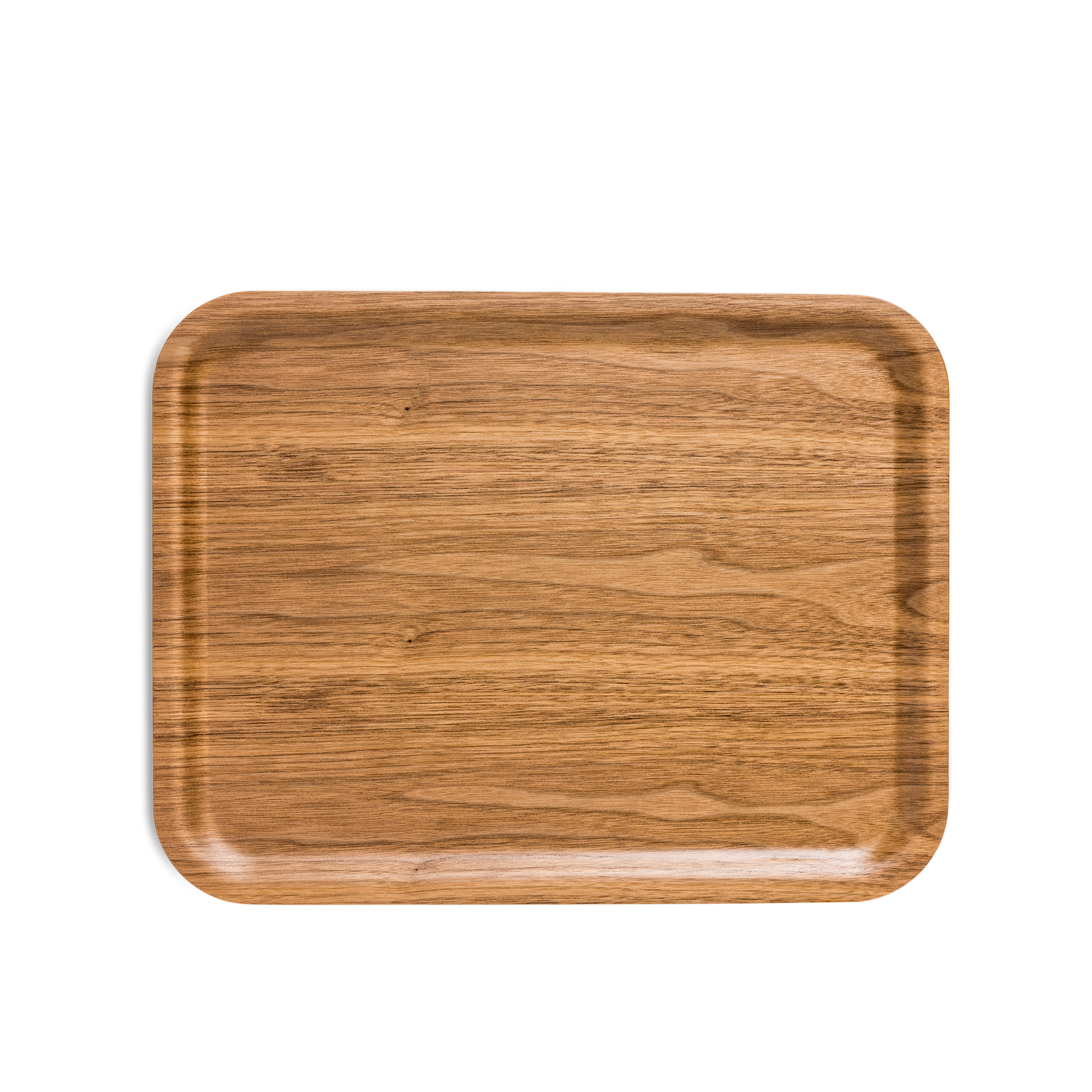 Walnut Brown Flat Tray 43cm