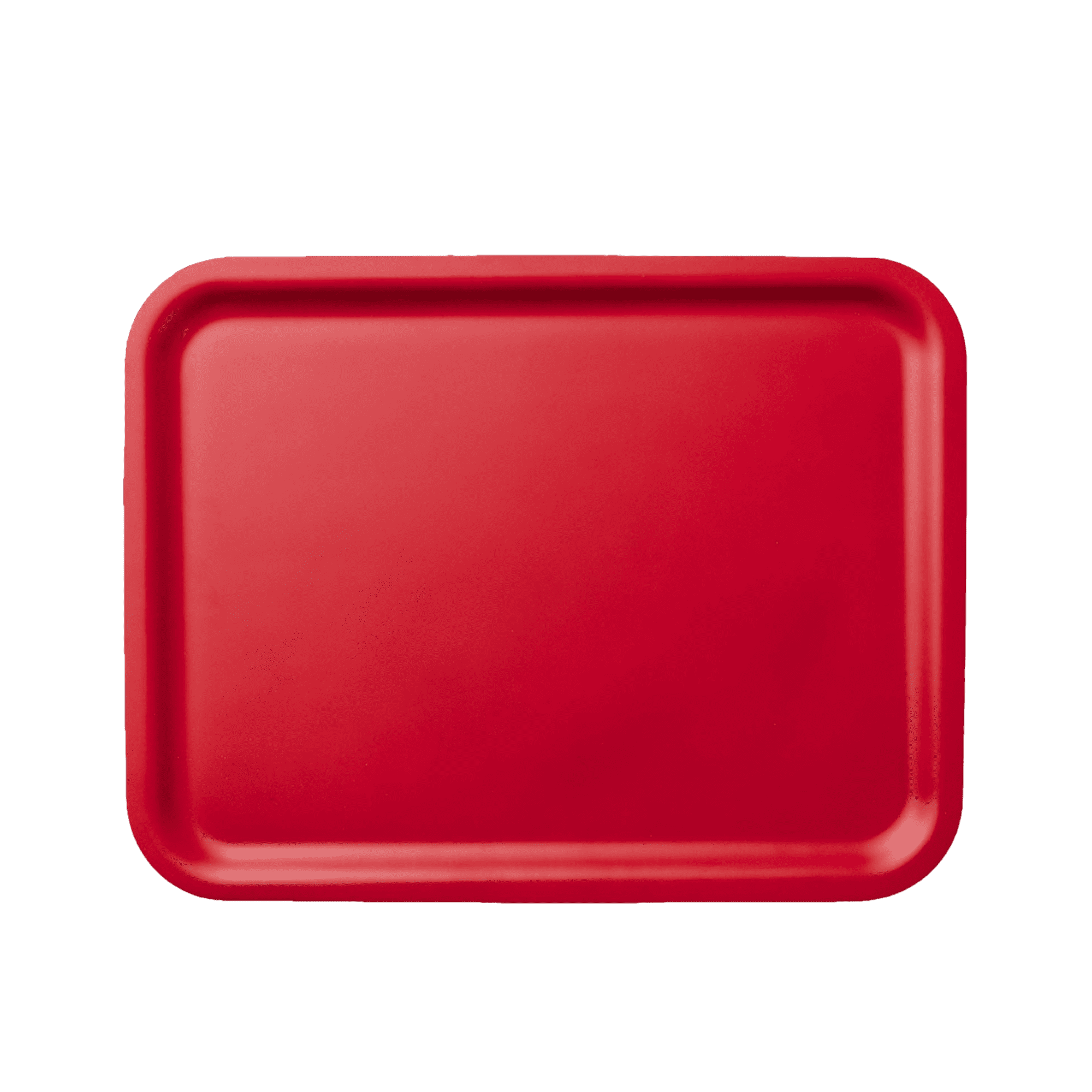 RED FLAT TRAY 43CM