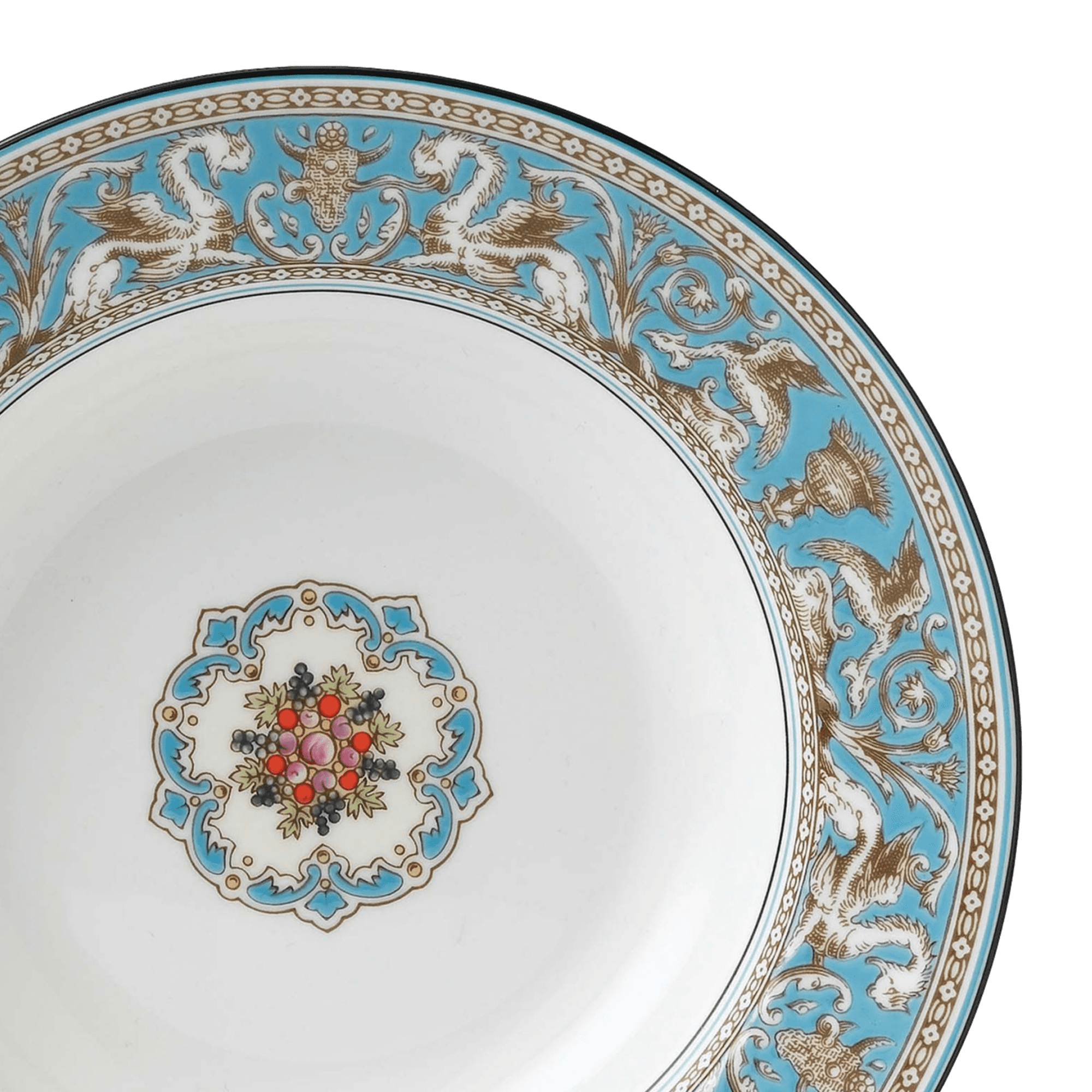 Florentine Turquoise Soup Plate