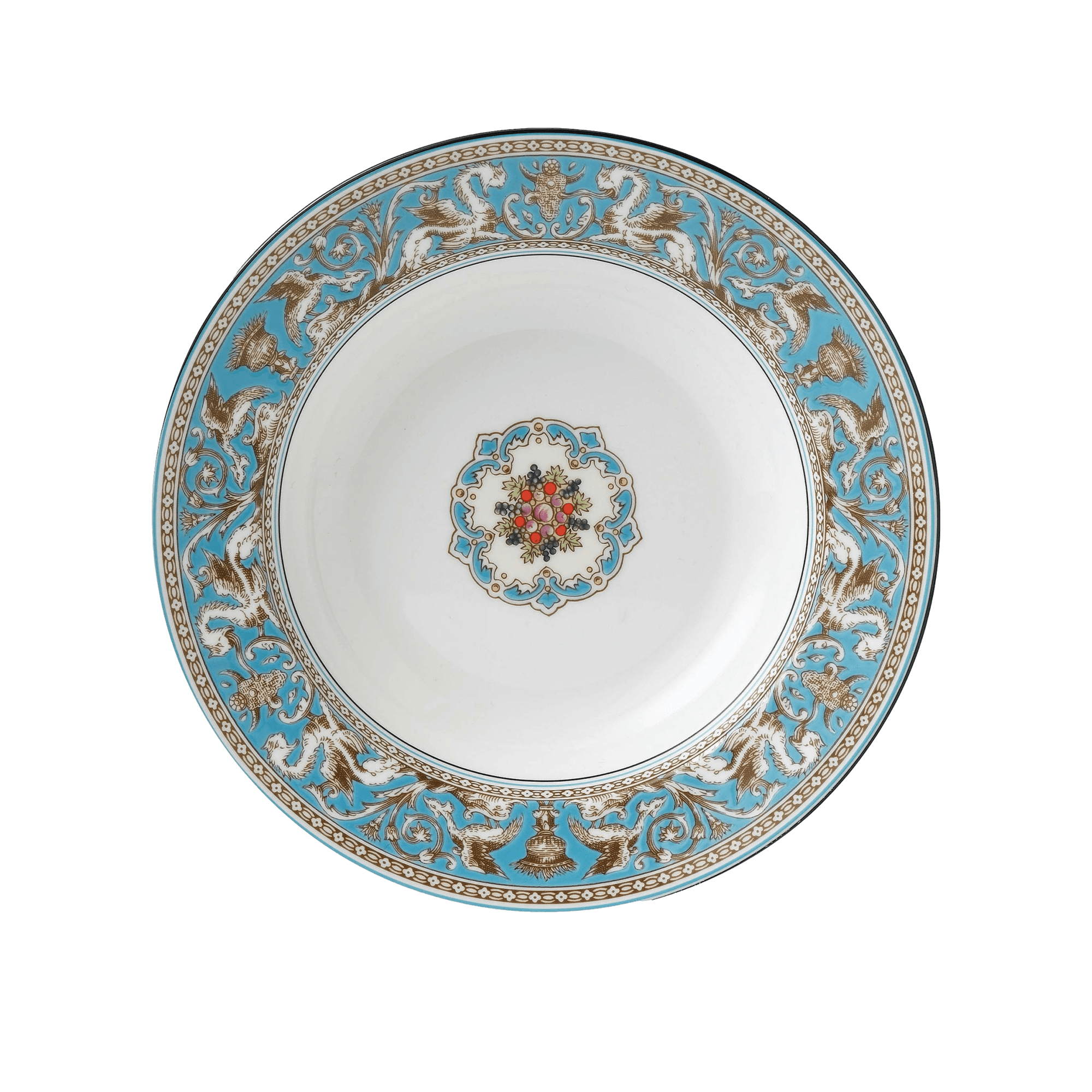 Florentine Turquoise Soup Plate
