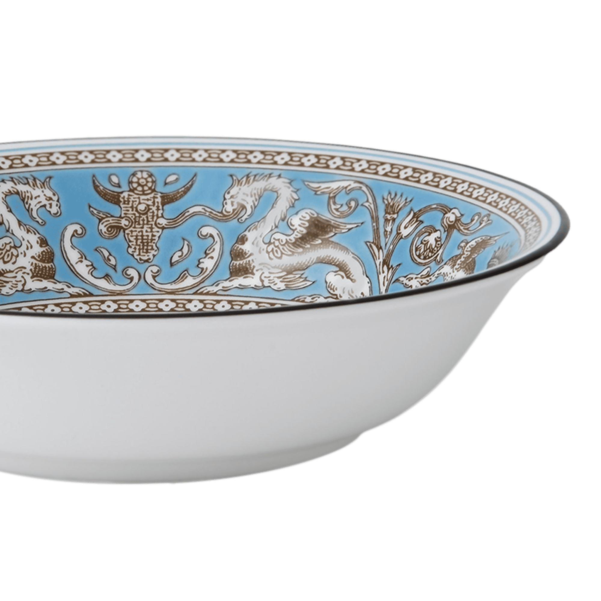 Florentine Turquoise Oatmeal Bowl 