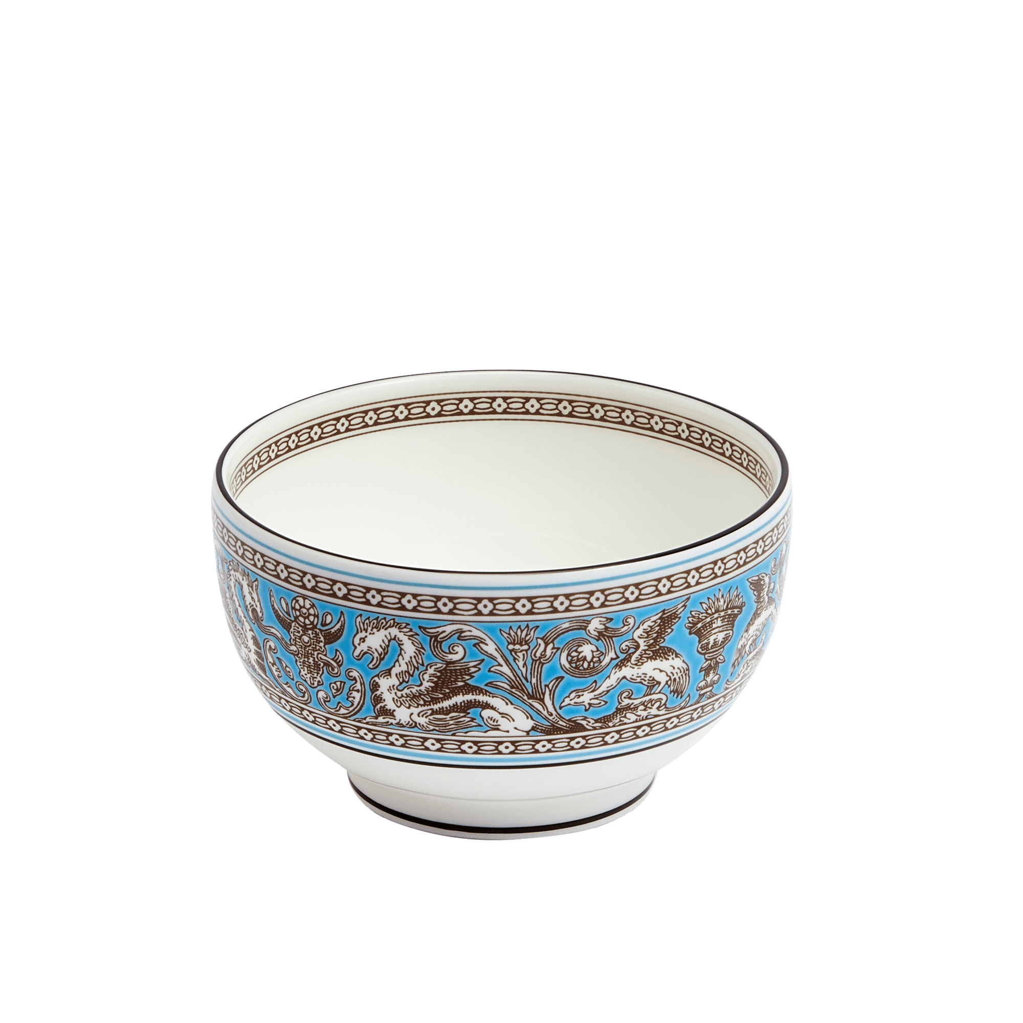 Florentine Turquoise  Rice Bowl 
