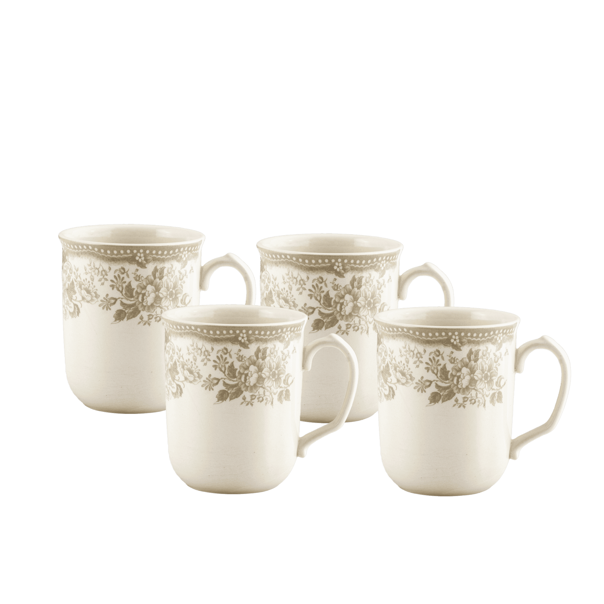 Diana Rose Coffee Mug Set of 4