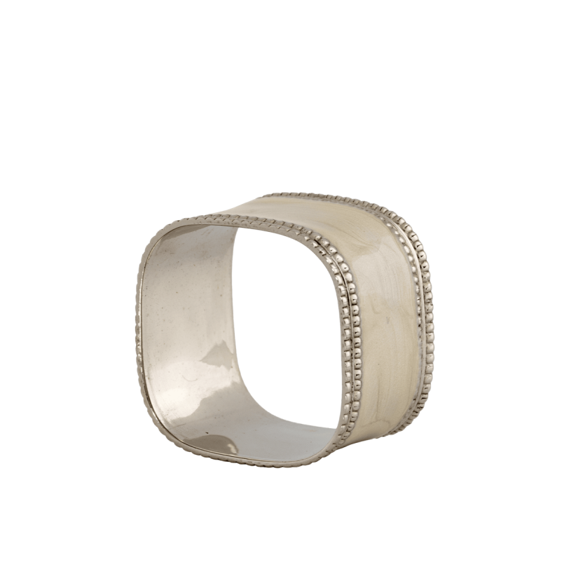 Napkin Ring Set Pearl White