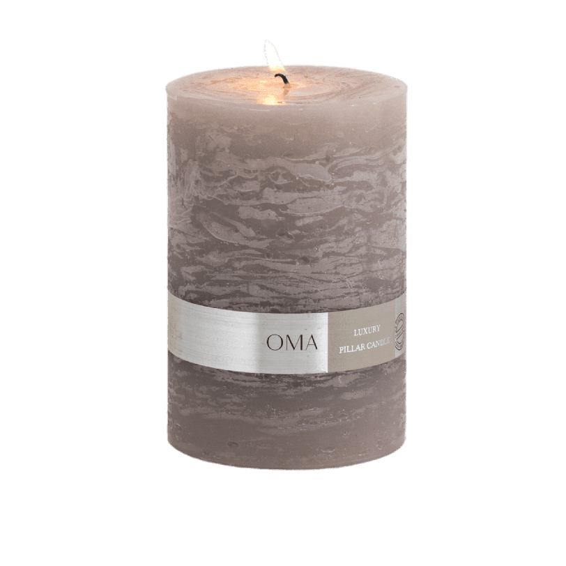 Pillar Candle Grey 6