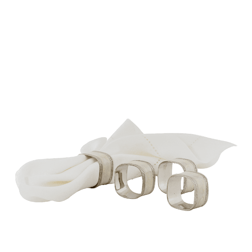 Napkin Ring Set Ivory