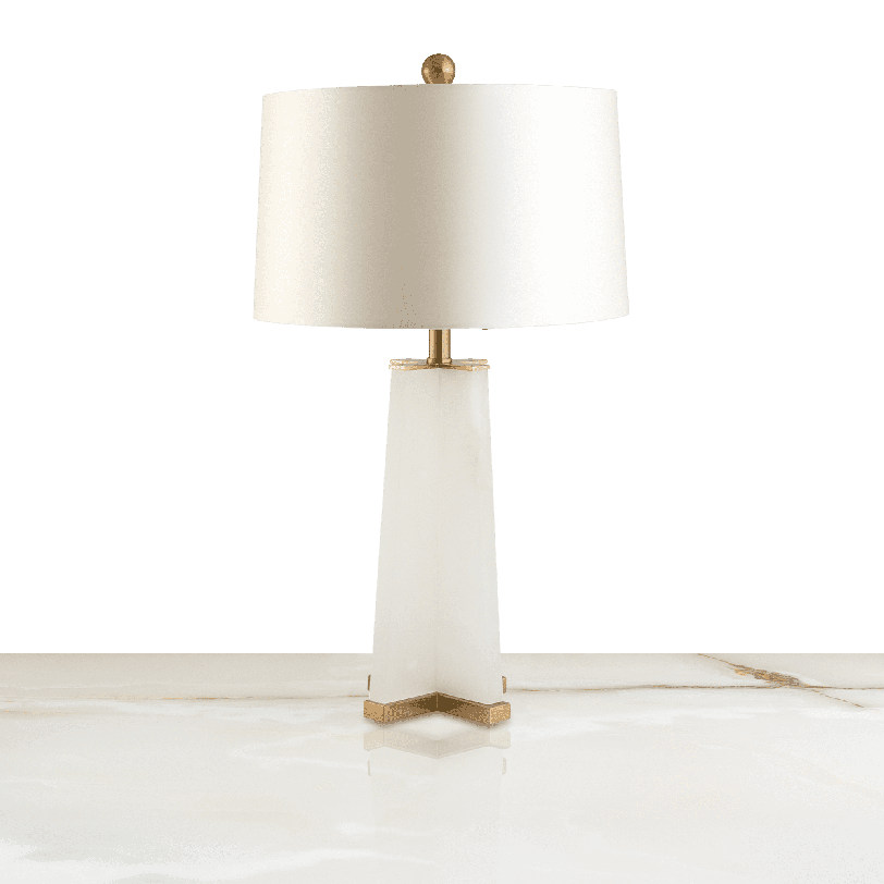 Marble Table Lamp Ivory