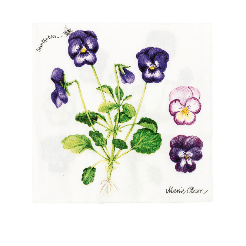 Pansies Lunch Napkin
