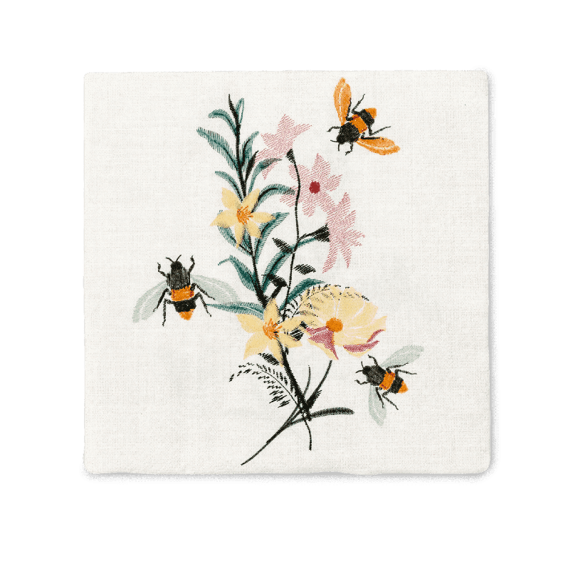 Floral Bees Lunch Napkin
