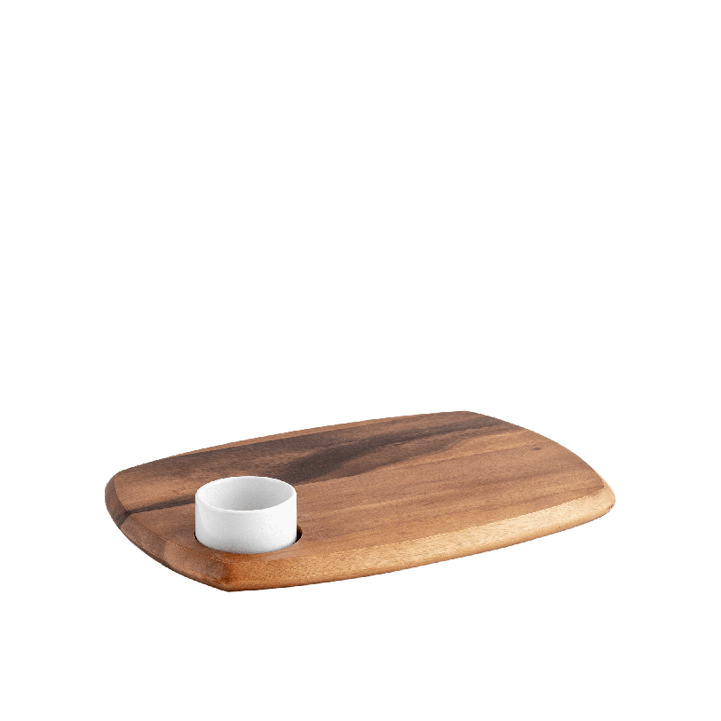 Serving Board With Dip Bowl