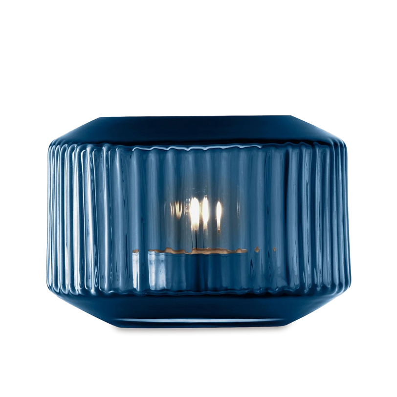 T-light Candle Holder Blue H7 Cm