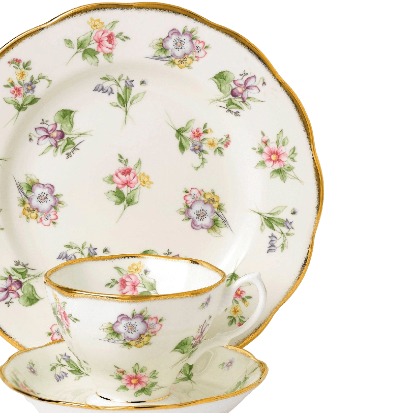 Tea-cup,saucer And Plate Set