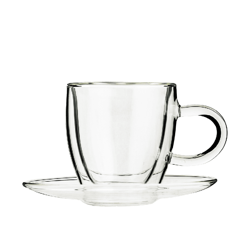 Double Wall Espresso Cup & Saucer