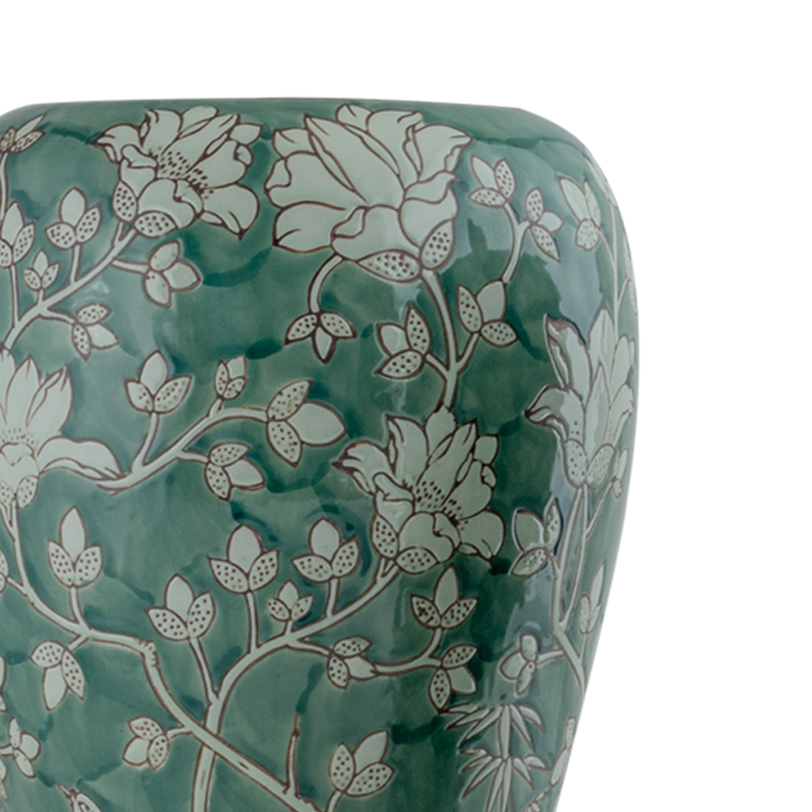 Hover & Hum Teal Ceramic Vase