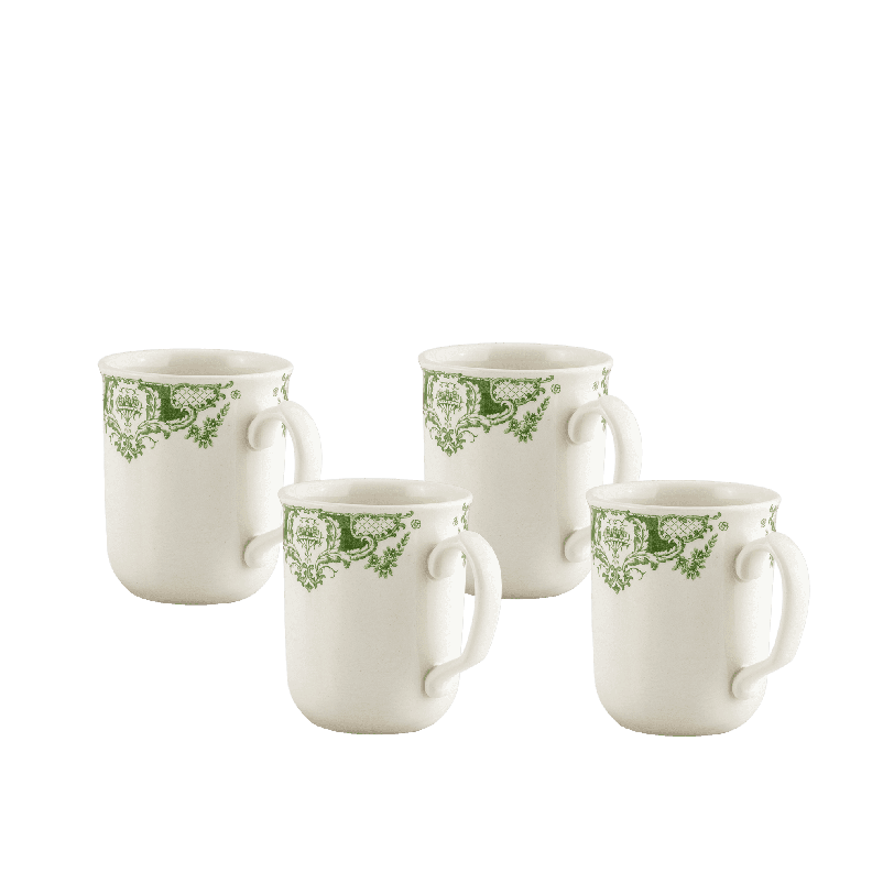 Rosette Coffee Mug Set of 4