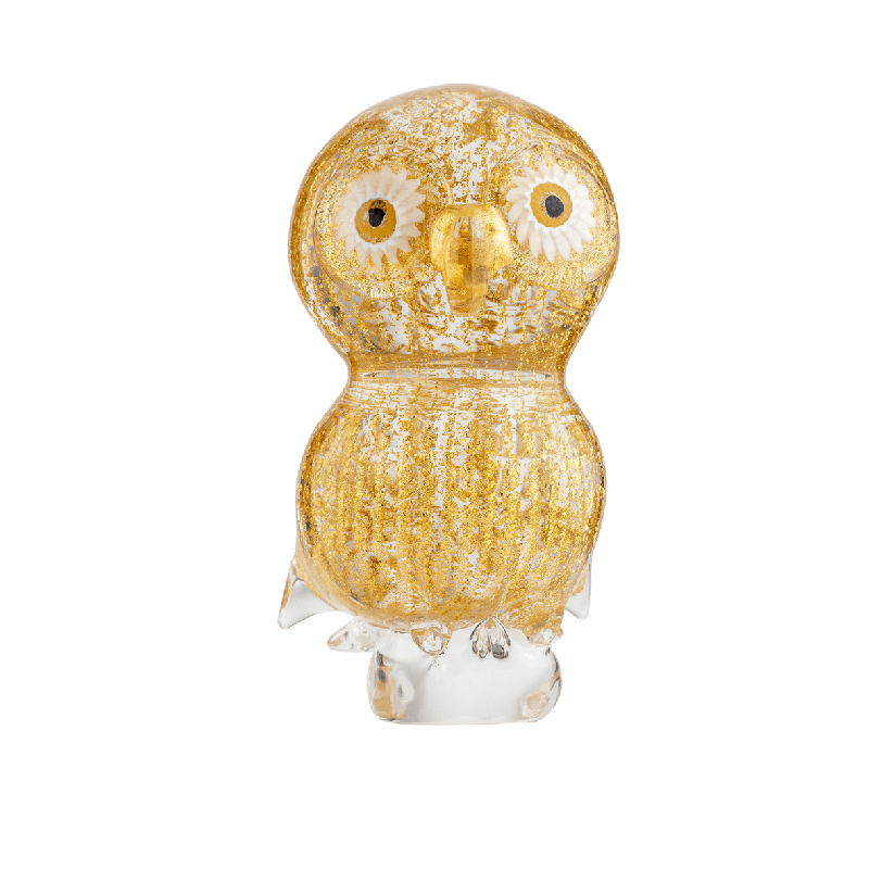Murano Gold Owl