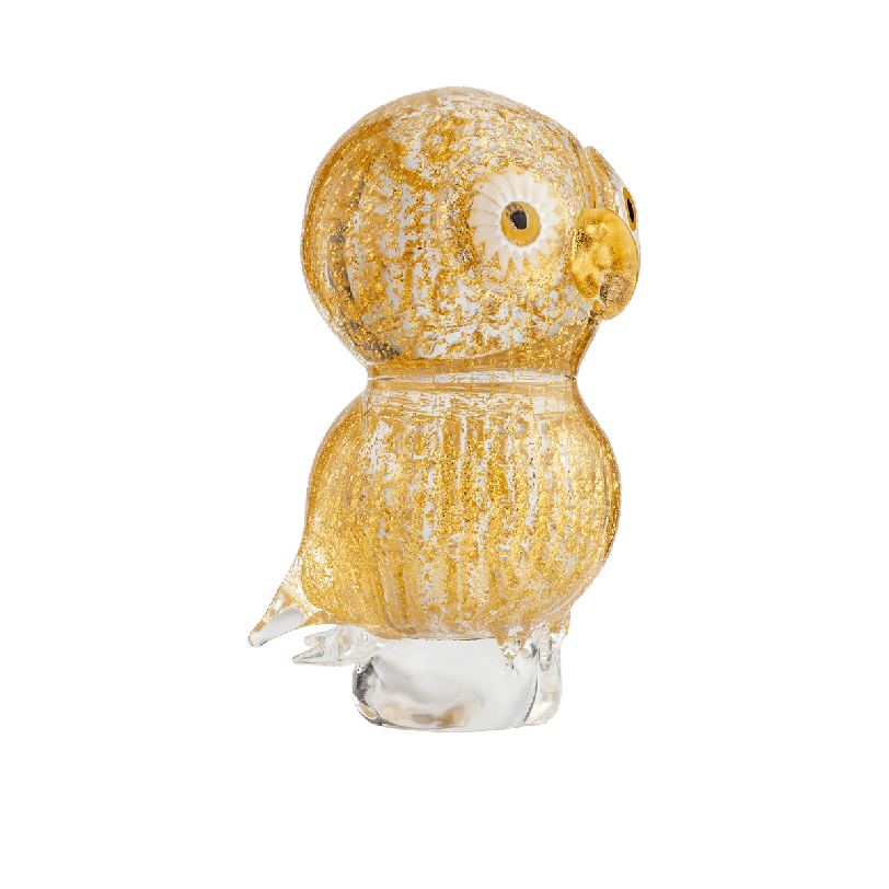Murano Gold Owl