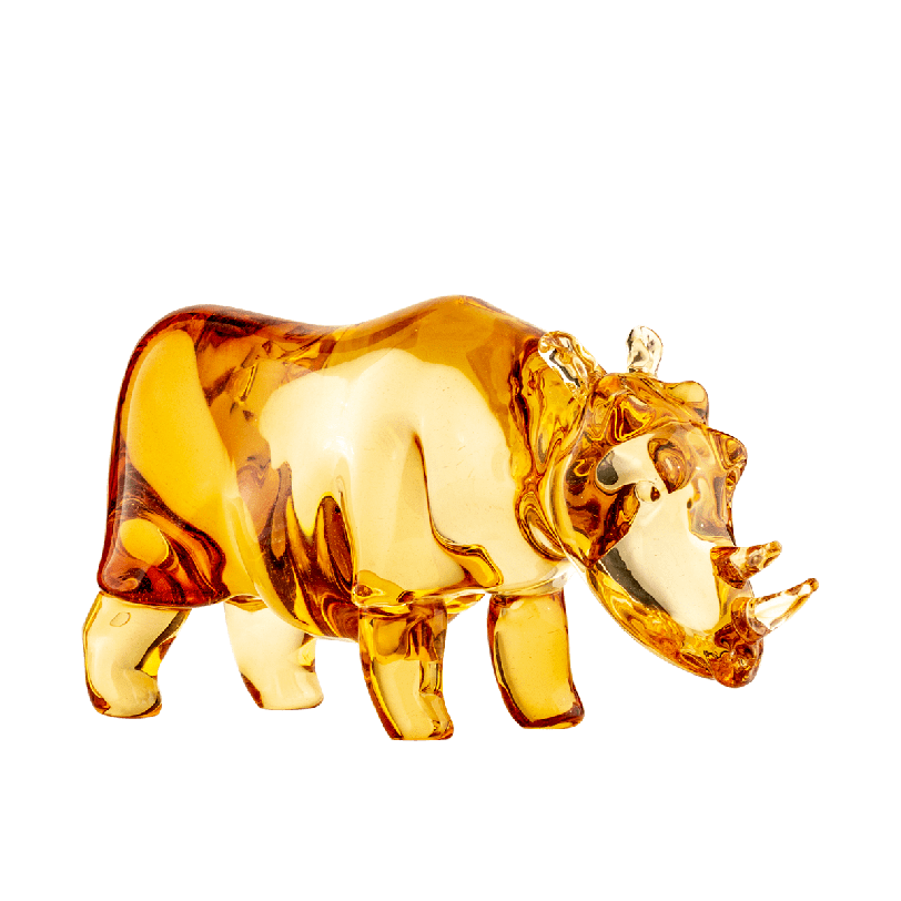 Murano Amber Rhino