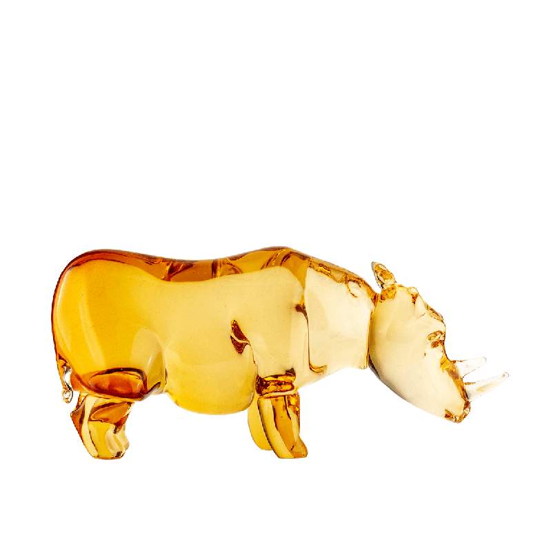 Murano Amber Rhino