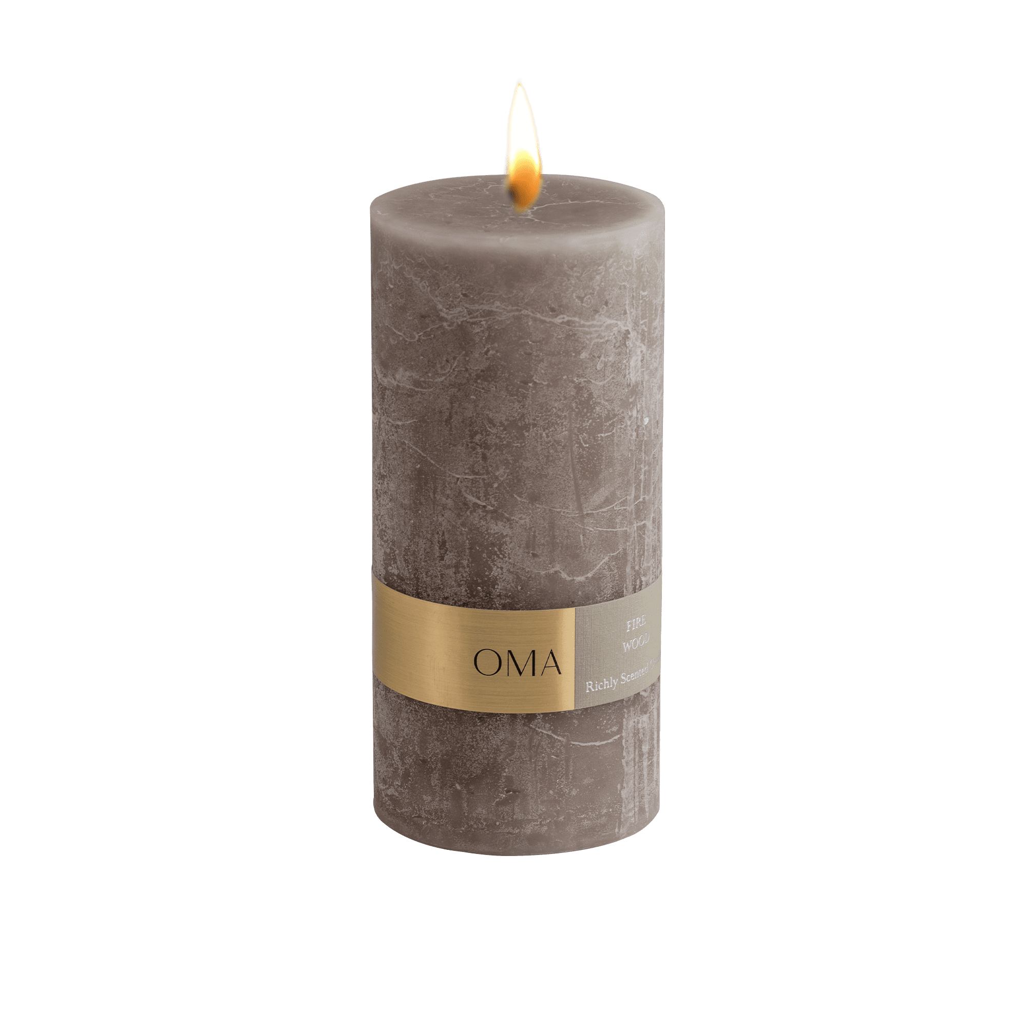 Firewood Scented Pillar Candle