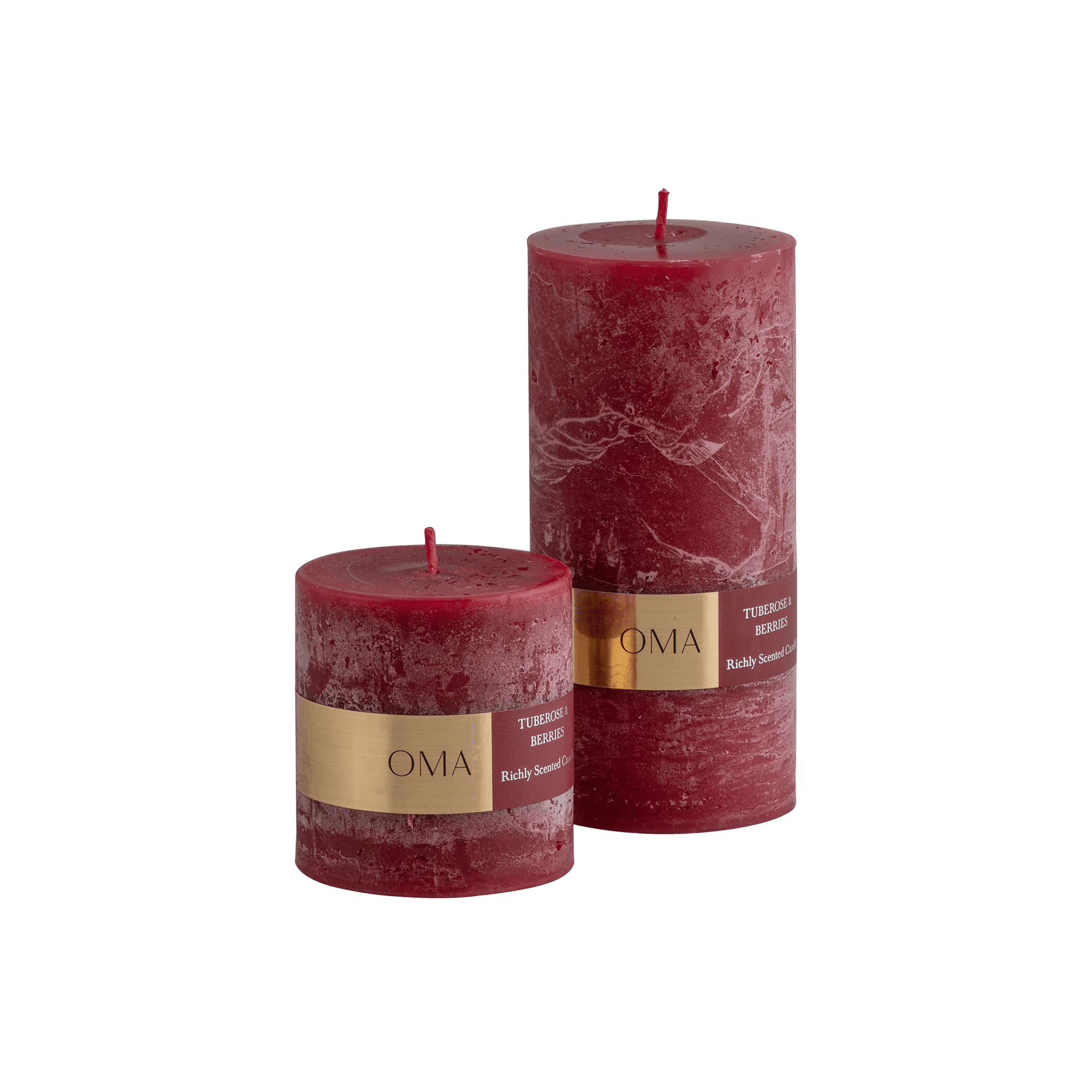 Tuberose & Berries Scented Pillar Candle
