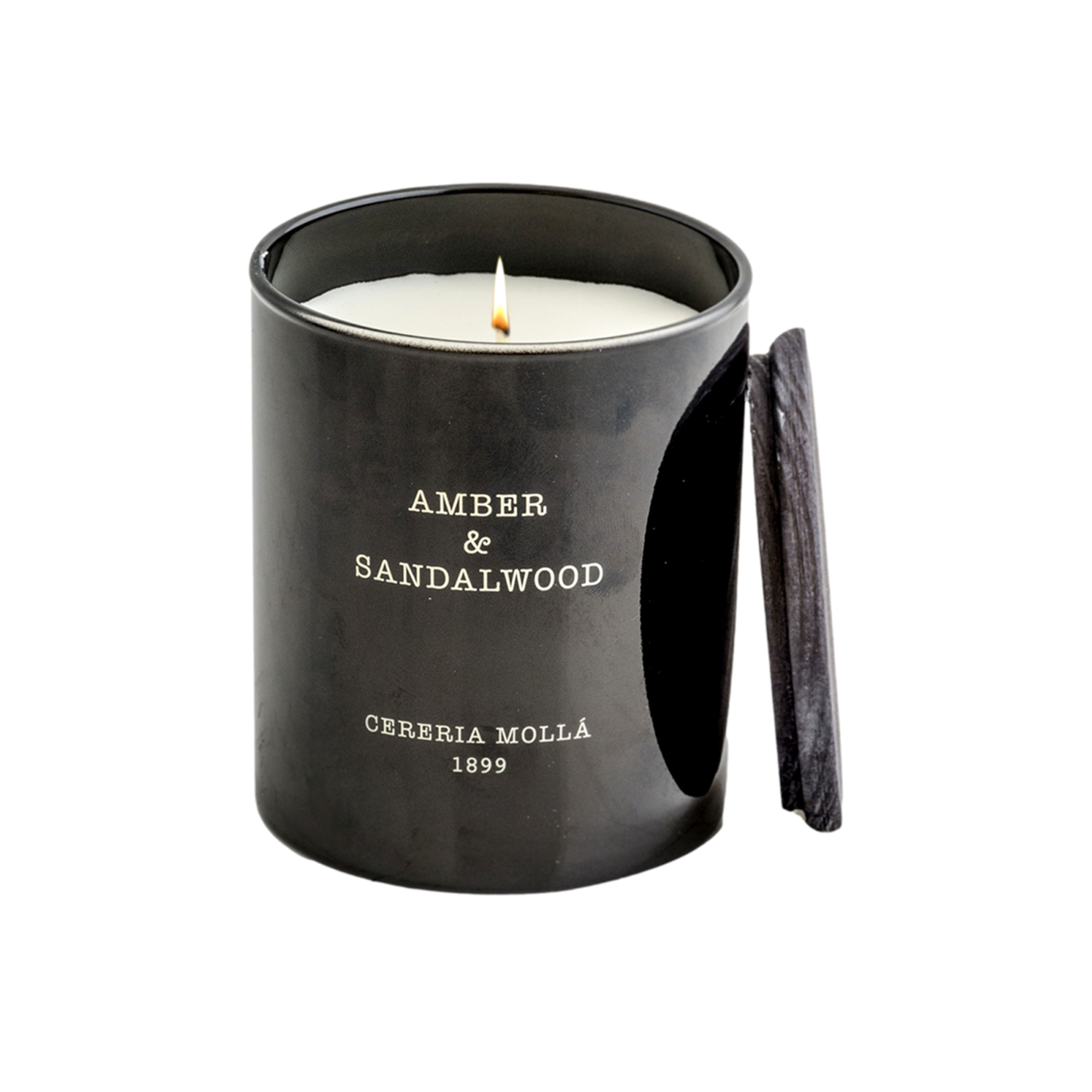 Amber & Sandalwood Scented Candle
