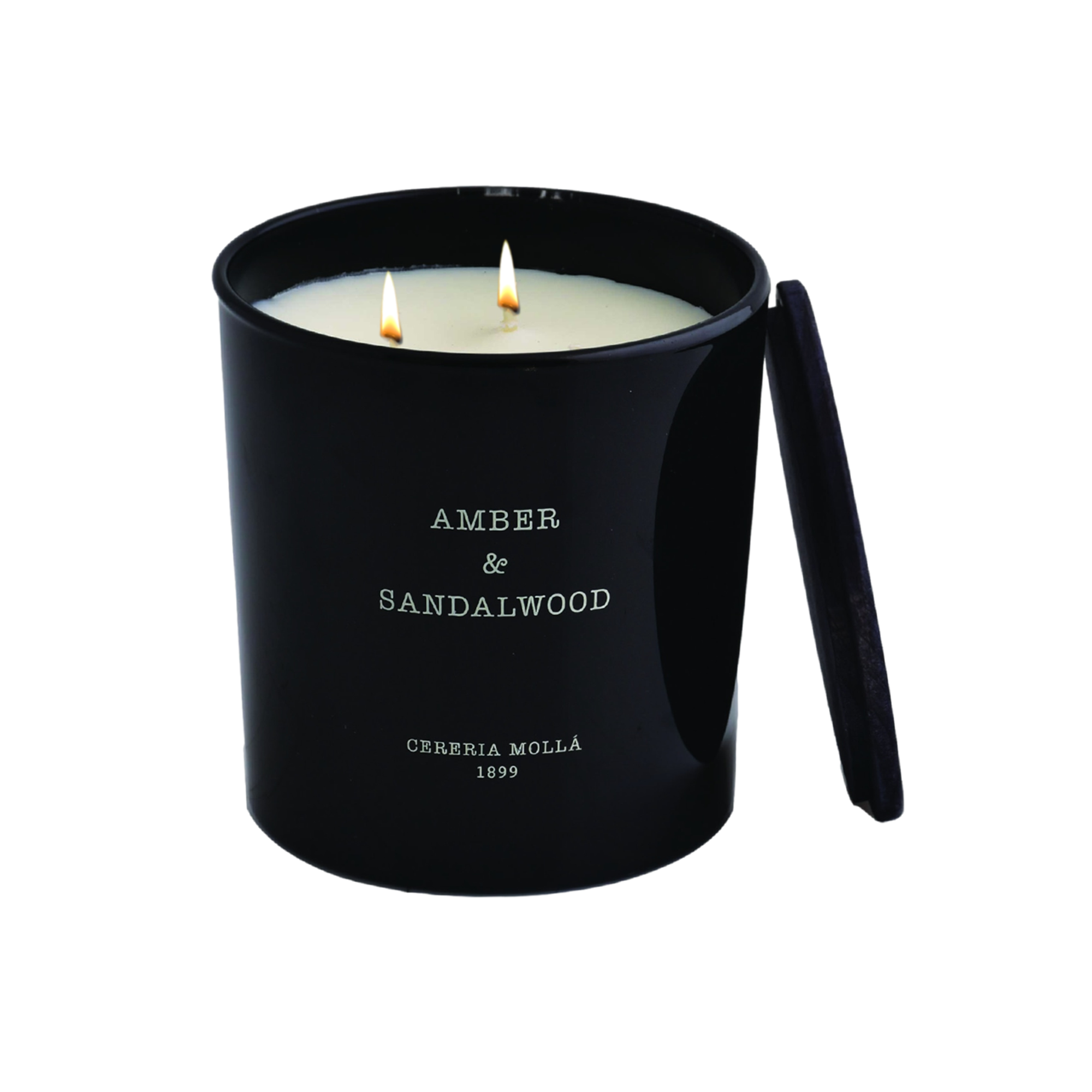 Amber & Sandalwood Scented Candle