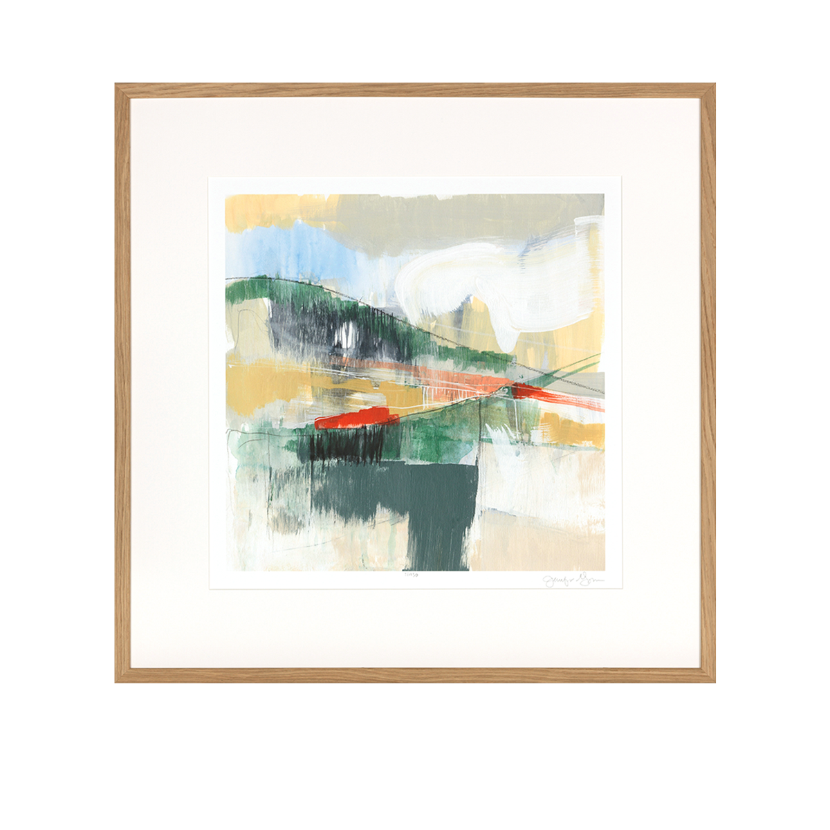 Abstracted Mountain Scape Wall Art