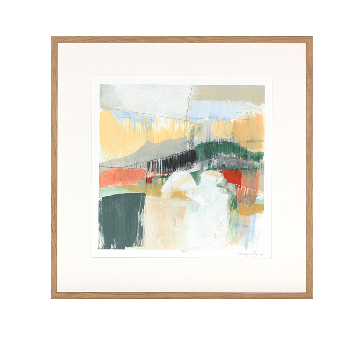 Abstracted Mountain Scape Wall Art
