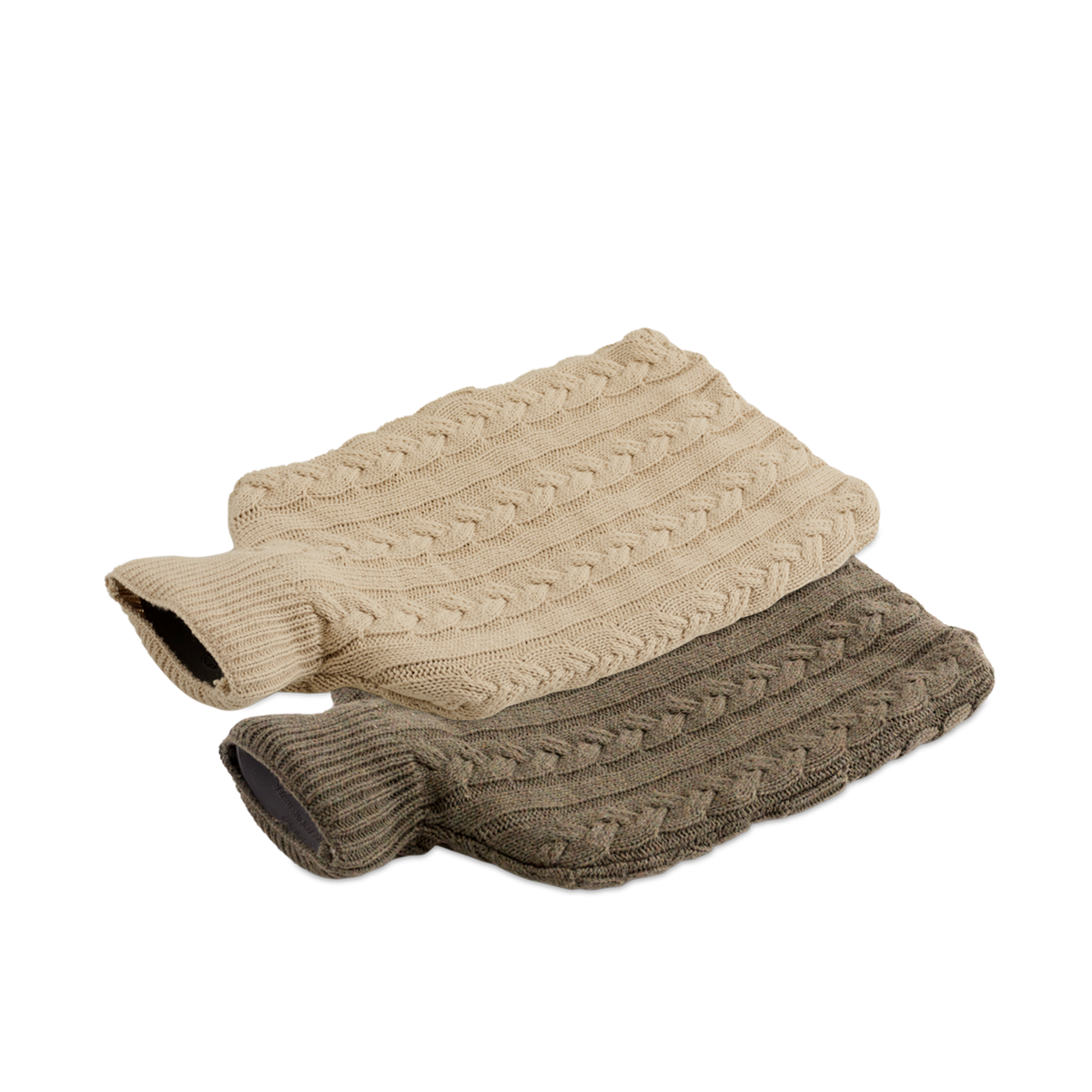 Oxford Olive Cotton & Rubber Hot Water Bag