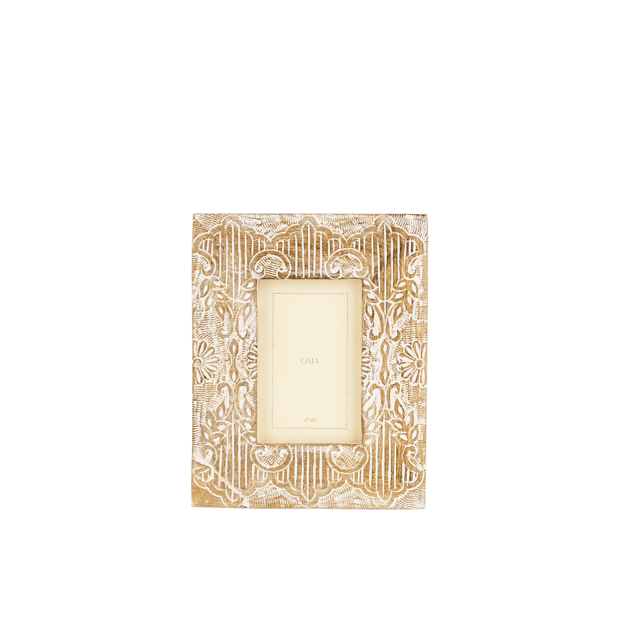 Ash Brown & White Picture Frame