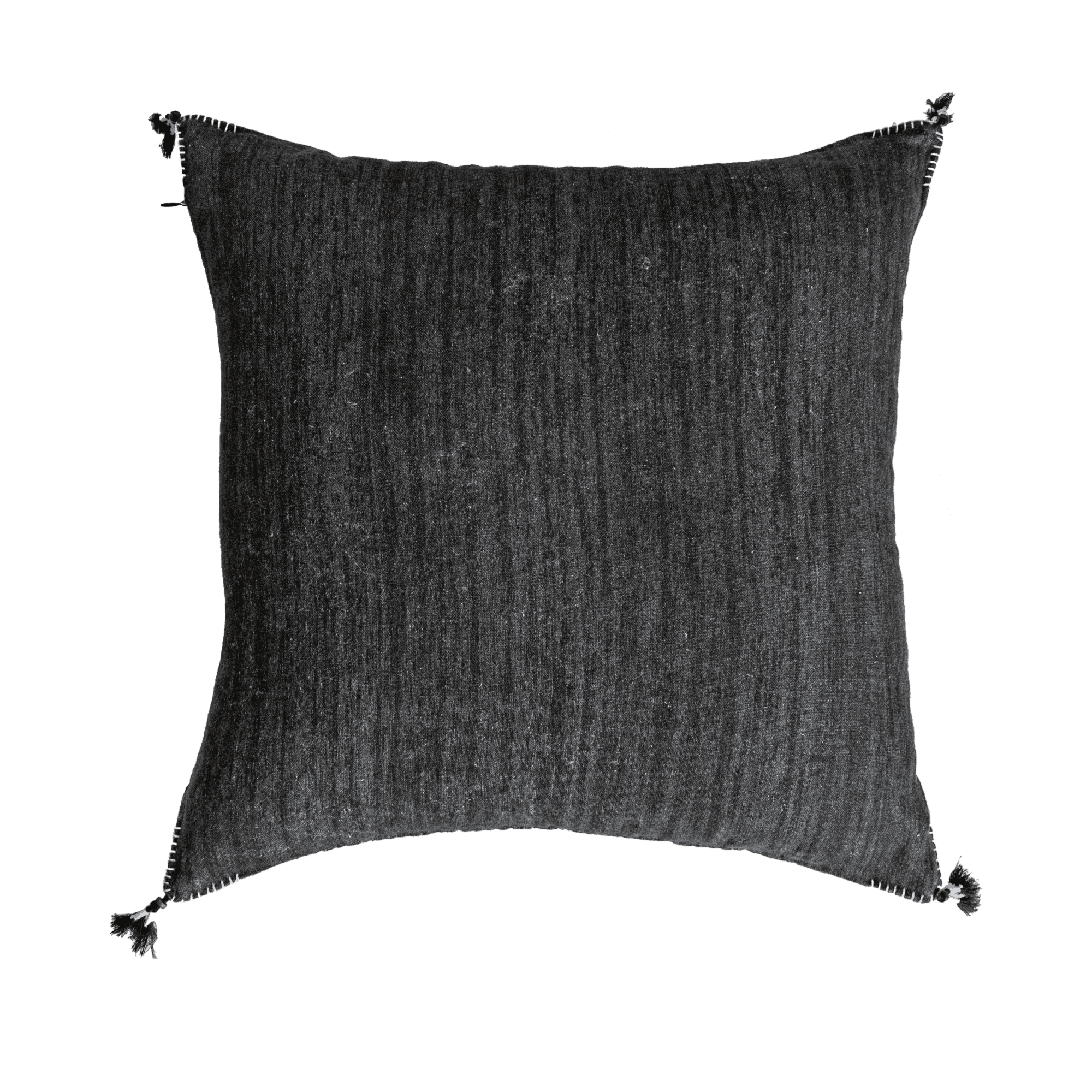 Abigail Linen Printed Charcoal Cushion