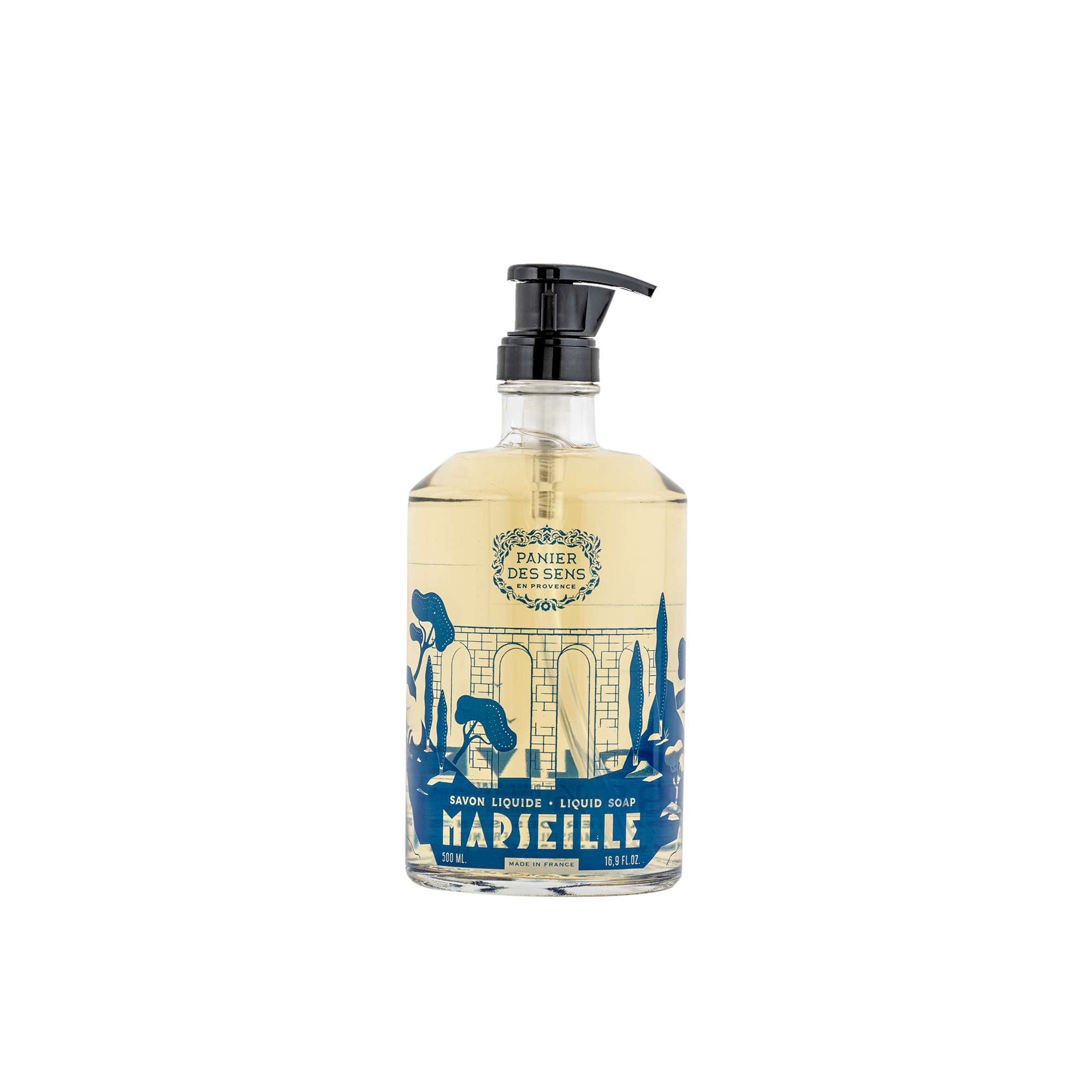 Liquid Marseille Soap In Glass - Olive 500Ml